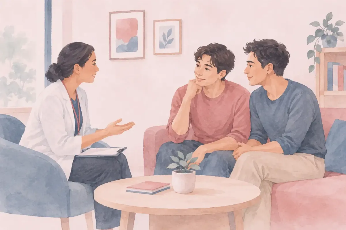 ภาพประกอบ: LGBTQ+ มีเอชไอวี แฟนชวนตรวจก่อนแต่ง ผลจะถึงแฟนไหม (2/3)
