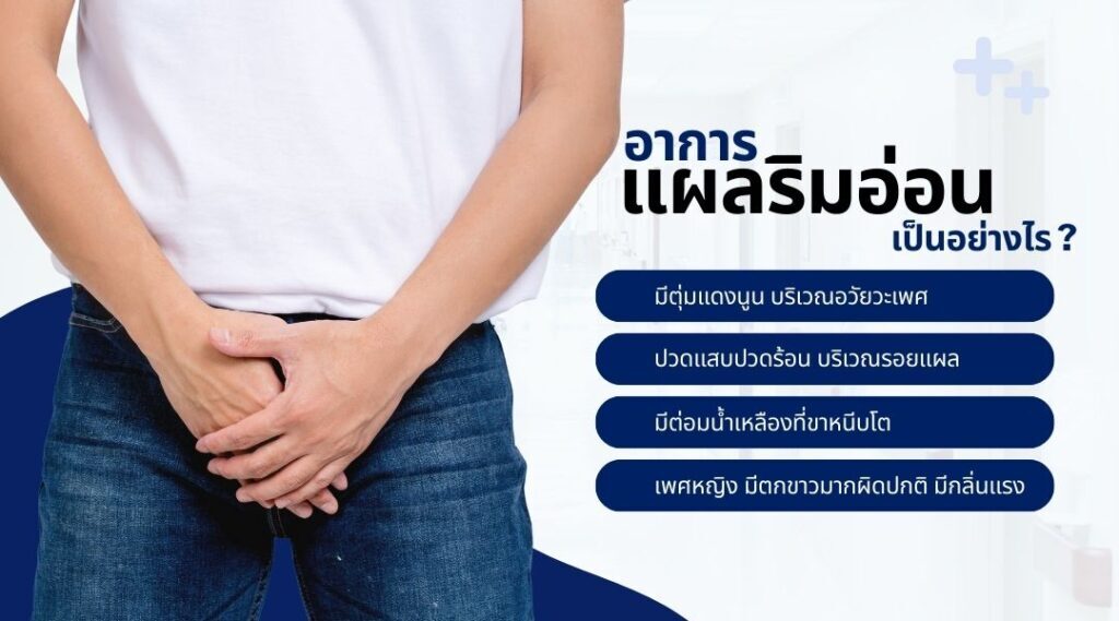 แผลริมอ่อน Chancroid สาเหตุ อาการ และการดูแล