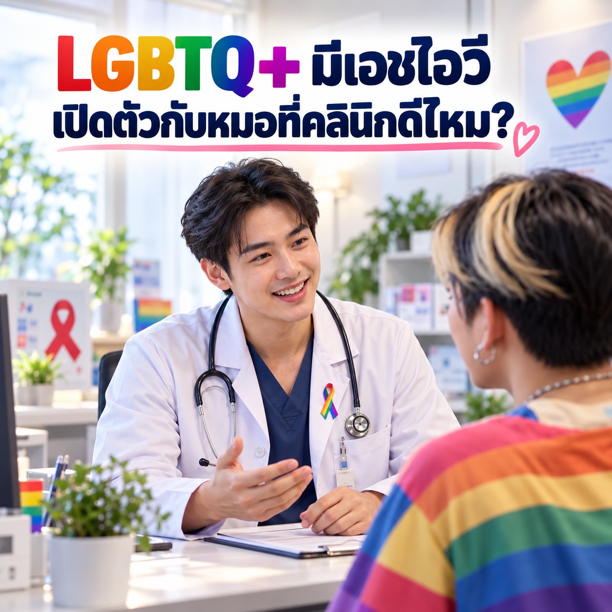 LGBTQ+ มีเอชไอวี เปิดตัวกับหมอที่คลินิกดีไหม