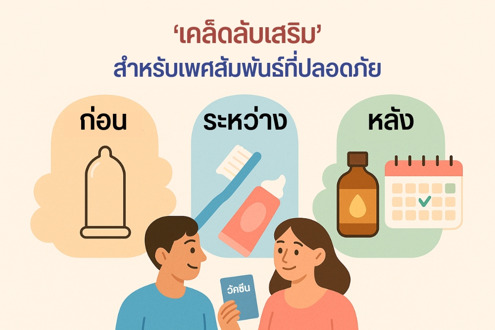 เคล็ดลับเสริมสำหรับ เพศสัมพันธ์ที่ปลอดภัย