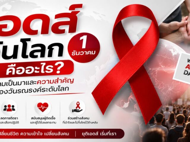 เอดส์วันโลก 1 ธันวาคม คืออะไร? ความเป็นมาและความสำคัญของวันรณรงค์ระดับโลก